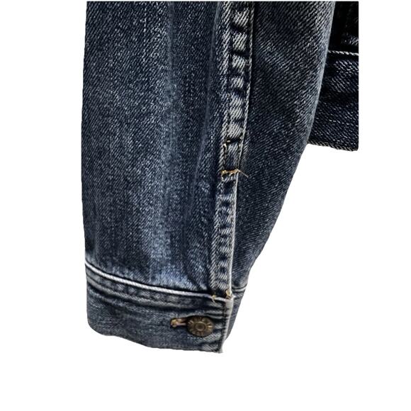 Madewell Womens Blue Stonewash Relaxed Denim Jean Trucker Button Up Jacket Small - Picture 6 of 11